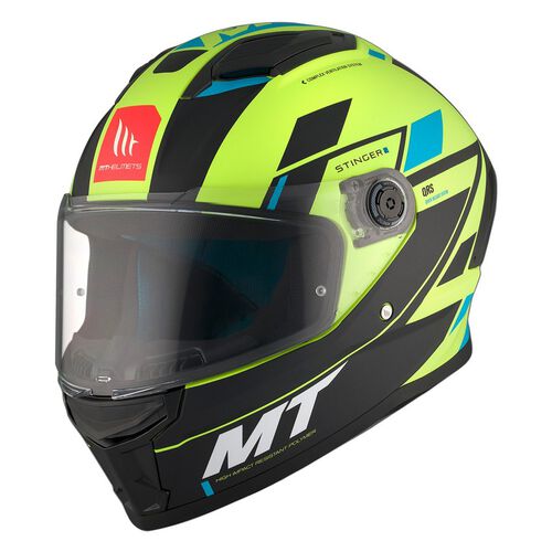 CASQUE MT HELMETS FF126 STINGER 2 ZIVZE C3 FLUOR MATE combo RIDER PACK 5R LITE 2