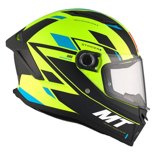 CASQUE MT HELMETS FF126 STINGER 2 ZIVZE C3 FLUOR MATE combo RIDER PACK 5R LITE 2