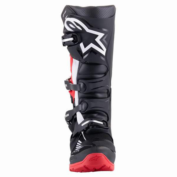 BOTTES ALPINESTARS TECH 7 HONDA ENDURO DS BLACK BRIGHT RED 2012723 1303