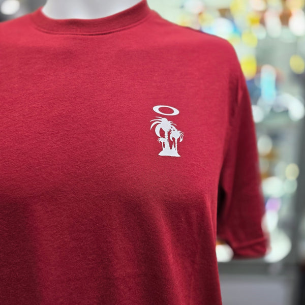 TEE-SHIRT OAKLEY MTL DESERT PALM IRON RED BLK FD
