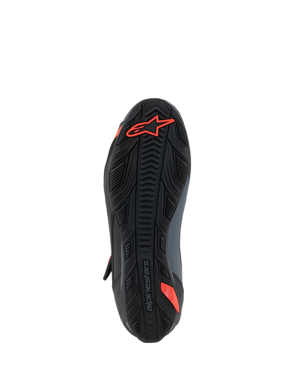 BOTTE ALPINESTARS FASTER-4 SHOES BLACK GRAY RED FLUO