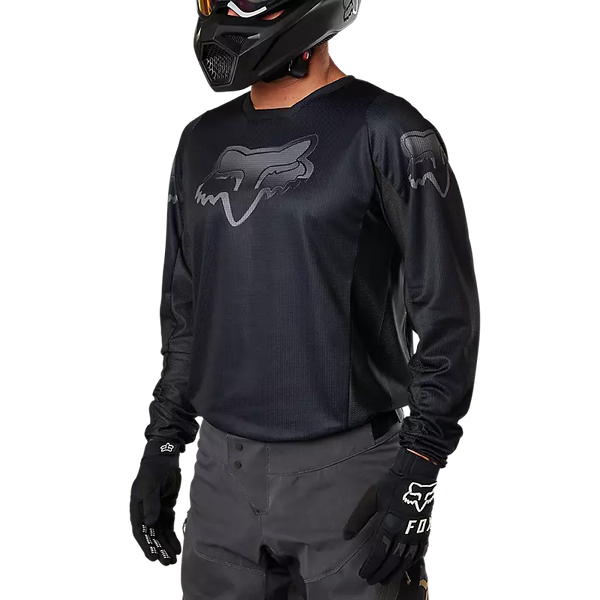 MAILLOT CROSS FOX RACING 180 BLACKOUT JERSEY BLACK 29616-021 CROSS PROMO