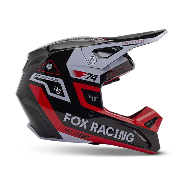 CASQUE FOX V1 RACE SPEC HELMET FLO RED 33000 110