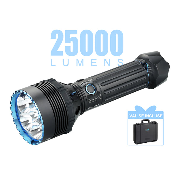 LAMPE OLIGHT X9R MARAUDER - GROSSE LAMPE TORCHE 25000 LUMENS LPE25