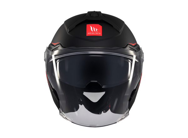 CASQUE MT HELMETS COSMO SV SOLID A1 NOIR MATTE