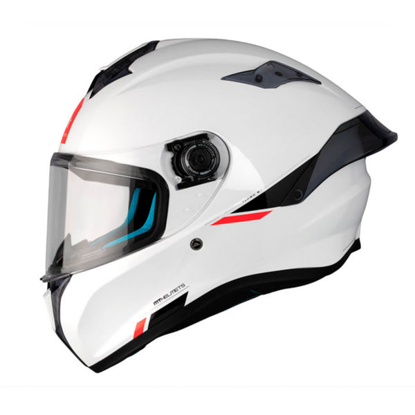 CASQUE MT-HELMETS TARGO S SOLID A0 GLOSS PEARL WHITE