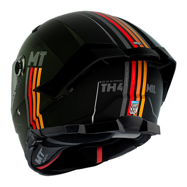Casque MT HELMETS THUNDER 4 SV MIL A11 NOIR MAT FF118SV