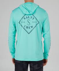 SWEAT-SHIRT SALTY CREW TIPPET HOOD SUNSHIRT SEAFOAM 20135323