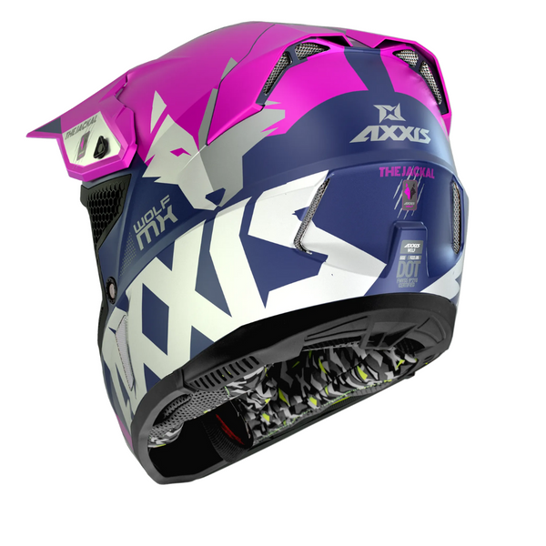 CASQUE AXXIS MX803 WOLF JACKAL C18 ROSA MATT