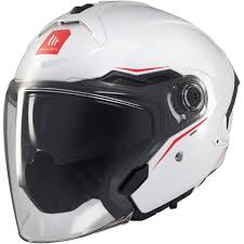 CASQUE MT HELMETS COSMO SV SOLID A0 BLANC BRILLANT