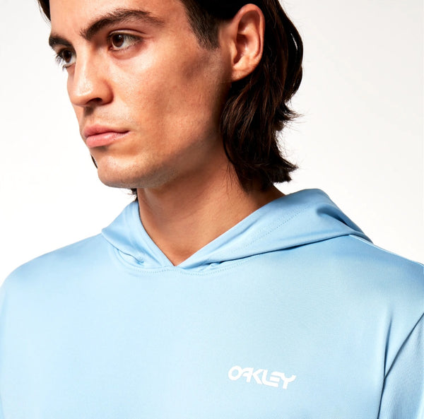 SWEAT-SHIRT PROTECTION UV OAKLEY RAINBOW RC HOODED RUSHGUARD STONEWASH BLUE FOA404288-6EK