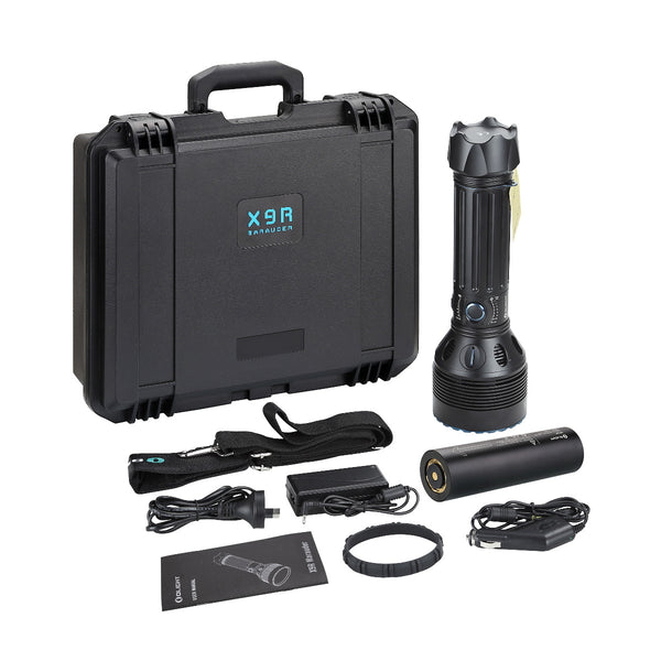 LAMPE OLIGHT X9R MARAUDER - GROSSE LAMPE TORCHE 25000 LUMENS LPE25