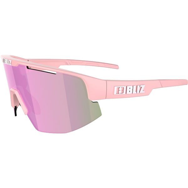 LUNETTE BLIZ MATRIX SMALL POWDER PINK FRAME BROWN WITH ROSE MULTI LENS 52107 49