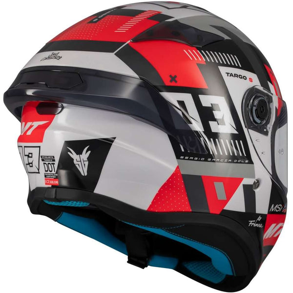 CASQUE MT HELMETS TARGO S SERGIO GARCIA 2024 B5 GLOSS