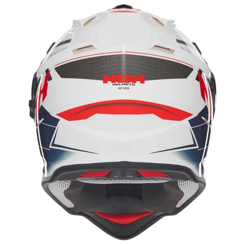 CASQUE CROSS NOX N312 VAPOR BLEU BLANC ROUGE