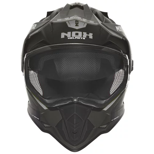 CASQUE CROSS NOX N312 VAPOR NOIR MATT TITANIUM