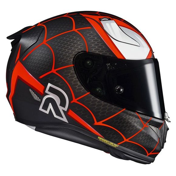 CASQUE HJC RPHA11 MILES MORALES MARVEL NOIR/ROUGE MC1FS DA