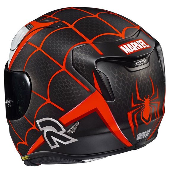 CASQUE HJC RPHA11 MILES MORALES MARVEL NOIR/ROUGE MC1FS DA