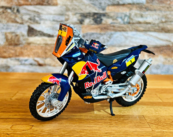 MINIATURE 1/18 MOTOS RED BULL KTM DAKAR RALLY 51073 BURAGO