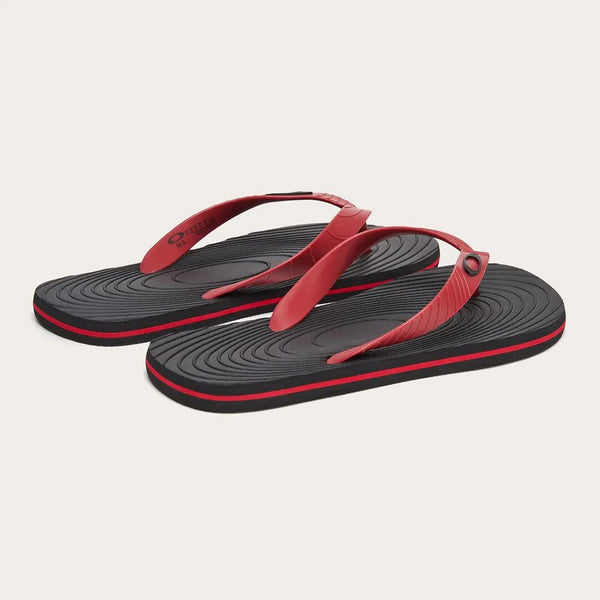 SAVATES OAKLEY CATALINA FLIP FLOP NOIR/ROUGE 64029910