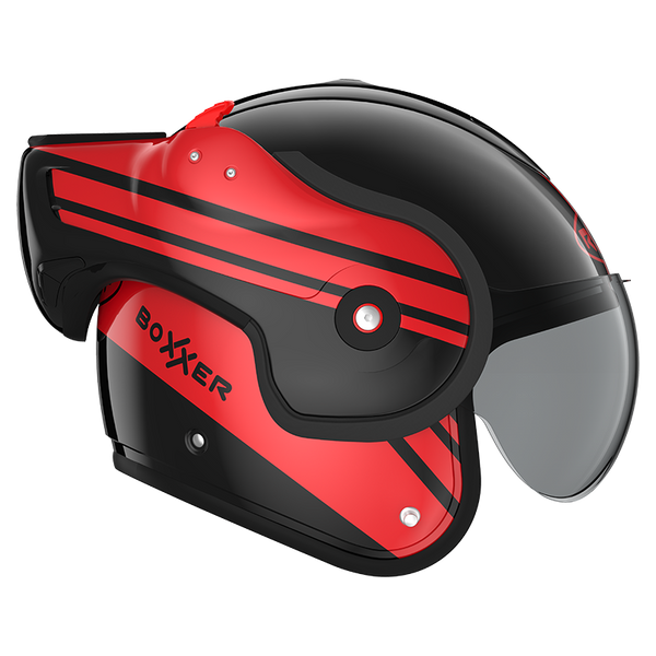 Casque Roof RO9 BOXXER STING NOIR/ROUGE boxxer promo DESTOCKAGE BXR25