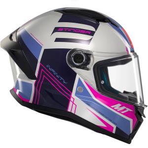 CASQUE MT HELMET FF126 STINGER 2 TRON C8 GLOSS COMBO RIDER PACK 5R LITE