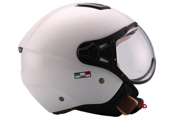 Casque vito Jet Moda Shiny White 1224 PROMO DESTOCKAGE