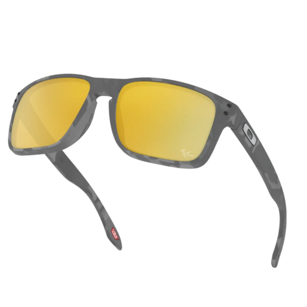 Lunette Oakley Holbrook Matte Black Tortoise Prizm 24K Polarisé Moto Gp Collection