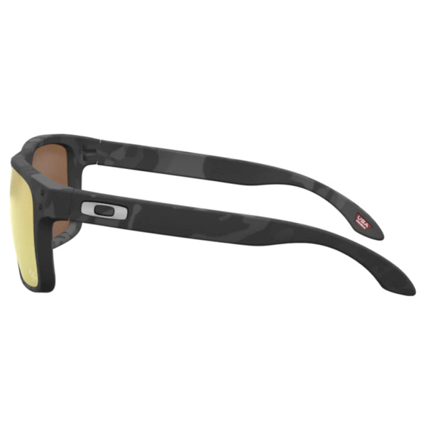 Lunette Oakley Holbrook Matte Black Tortoise Prizm 24K Polarisé Moto Gp Collection
