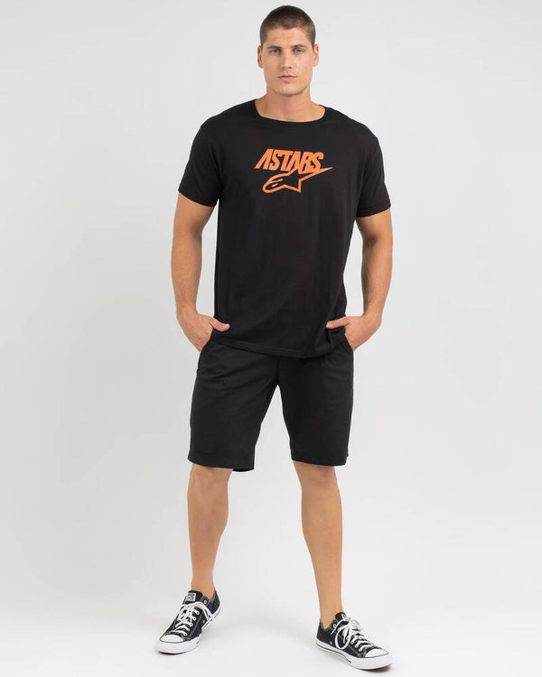 Tee-shirt alpinestars Mixit Noir Orange 1213-72008 BLK FD