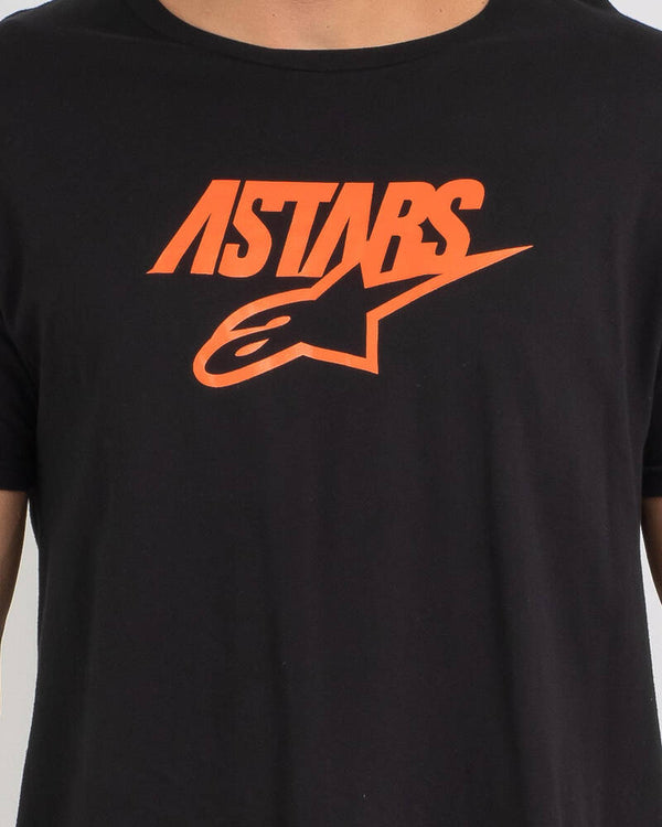 Tee-shirt alpinestars Mixit Noir Orange 1213-72008 BLK FD