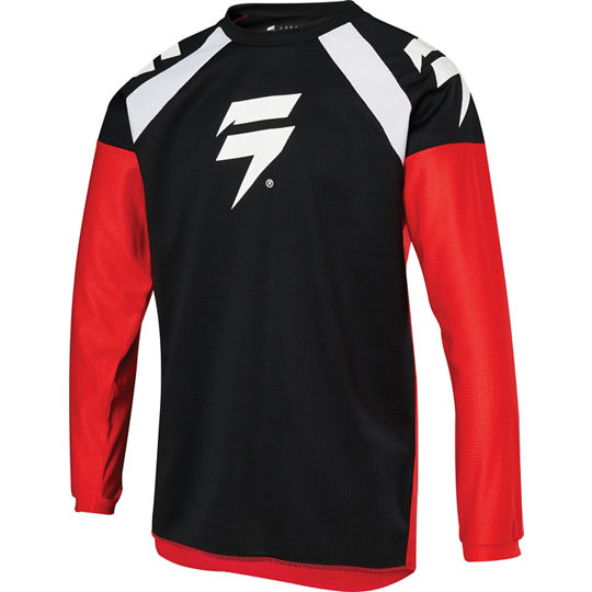 Maillot enfant Shift Youth Whit3 Race Jersey rouge et noir