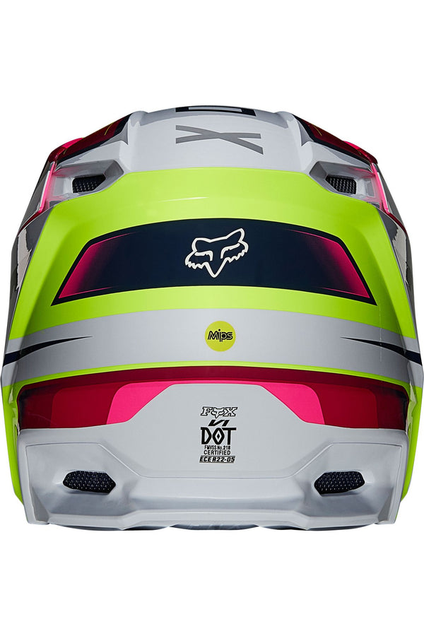 Casque Fox Racing V1 Tro Helmet Jaune Fluo