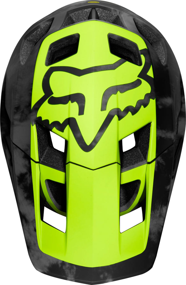 Casque FOX RACING DROPFRAME PRO Noir Jaune Fluo