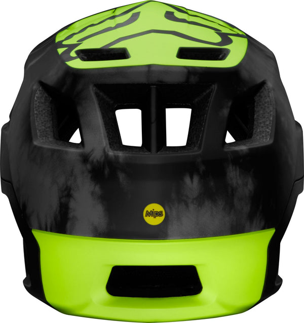 Casque FOX RACING DROPFRAME PRO Noir Jaune Fluo