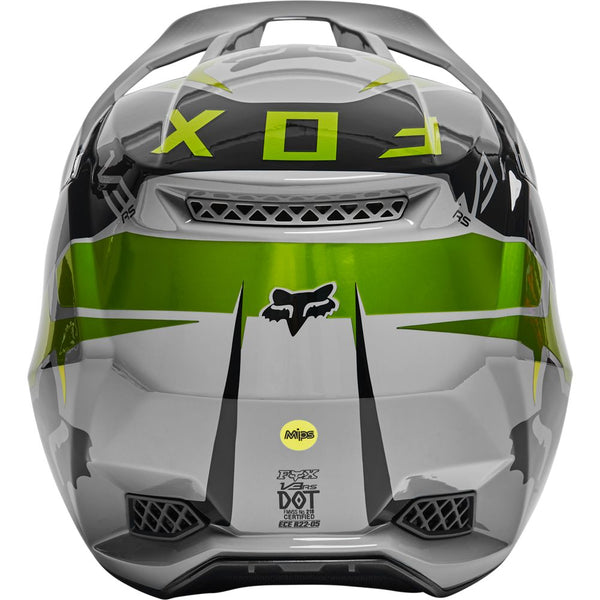 Casque Fox Racing V3 Mirer Noir Jaune Fluo