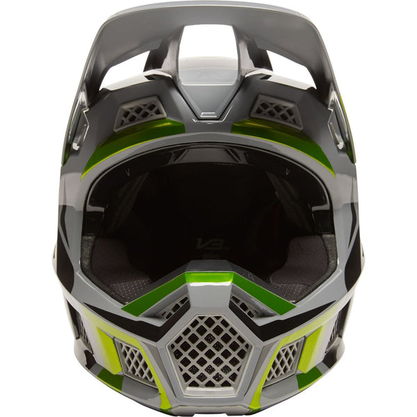 Casque Fox Racing V3 Mirer Noir Jaune Fluo