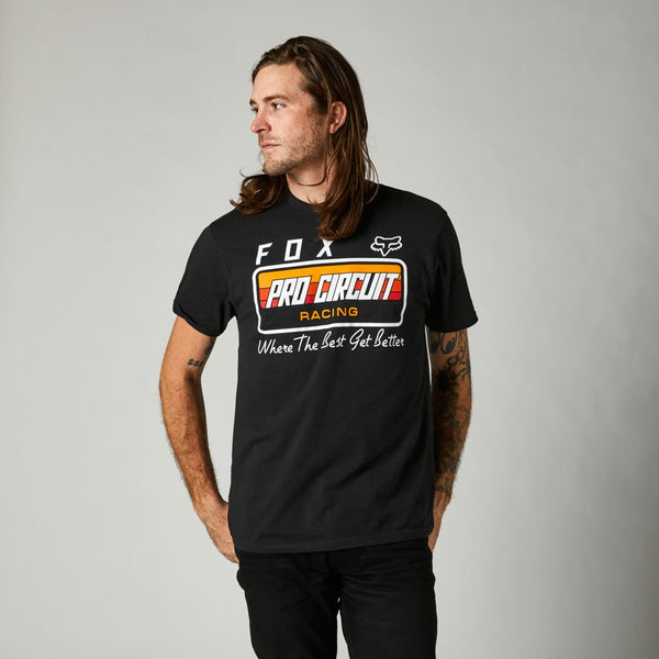 DESTOCKAGE Tee-Shirt Fox Racing Pro Circuit Premium Noir