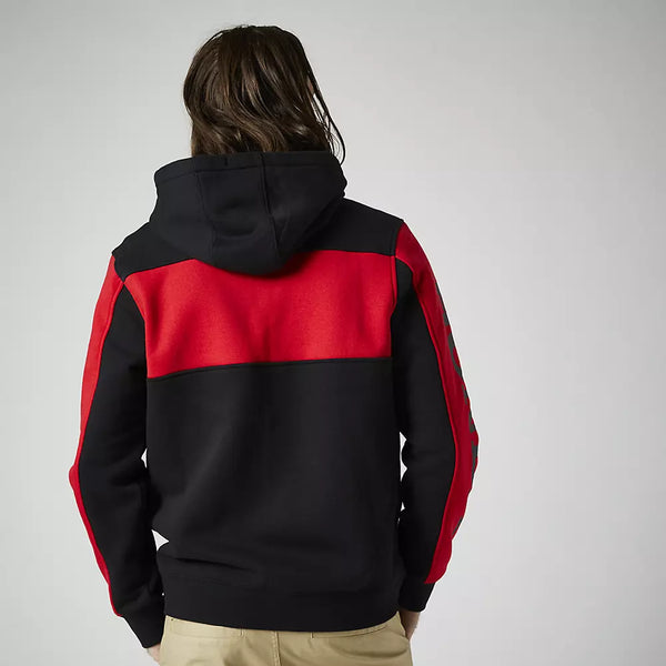 Sweat Shirt Fox Racing Honda Hrc Zip Fleece Noir Rouge PMO