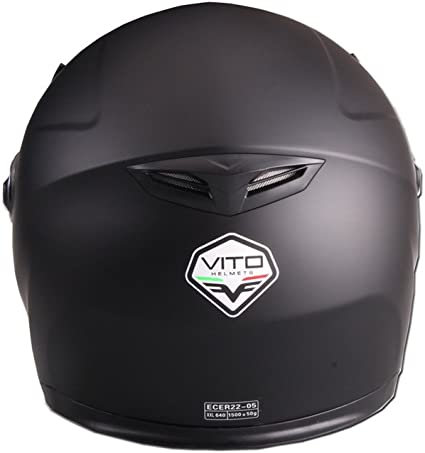 Casque Vito Integral Falcone + Visiere Par Soleil Noir Matte 1055 PROMO DESTOCKAGE