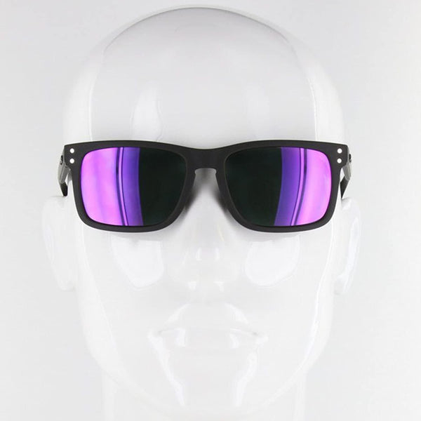Lunette Solaire Carve Goblin Polarisée Noir Mat Purple Revo