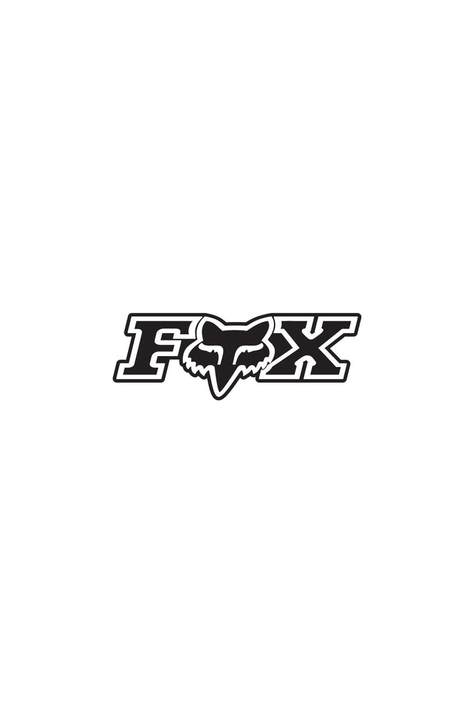 Autocollant Fox Racing Tête De Renard - Vinyle Brillant Résistant - Neuf - Décoration Véhicule