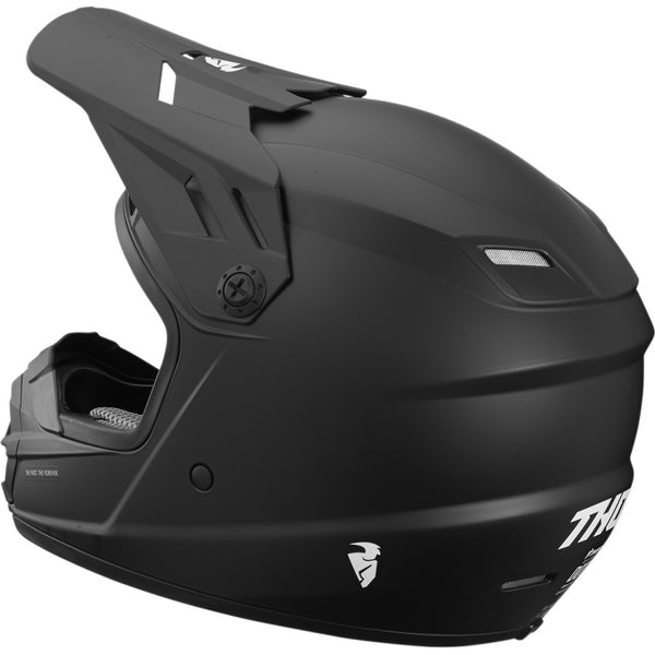 Casque Enfant Thor Youth Sector Solid Black Helmet
