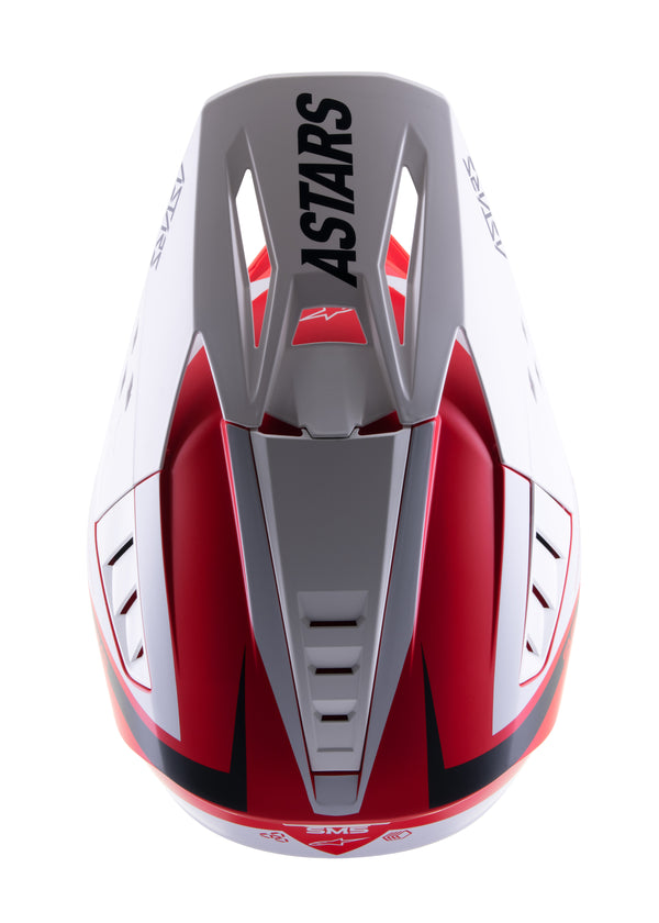 Casque Alpinestars S-M5 Rayon Helmet Ece Blanc Rouge 8304021 3012 PROMO CASQUE