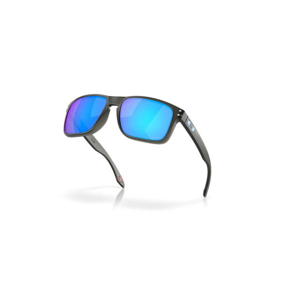 LUNETTE OAKLEY HOLBROOK MATTE GREY SMOKE PRIZM SAPPHIRE POLARIZED OO9102-X555