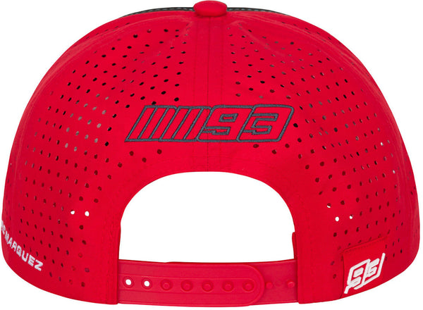 Casquette Marc Marquez Midvisor GP-Racing 93 Stripes Rouge