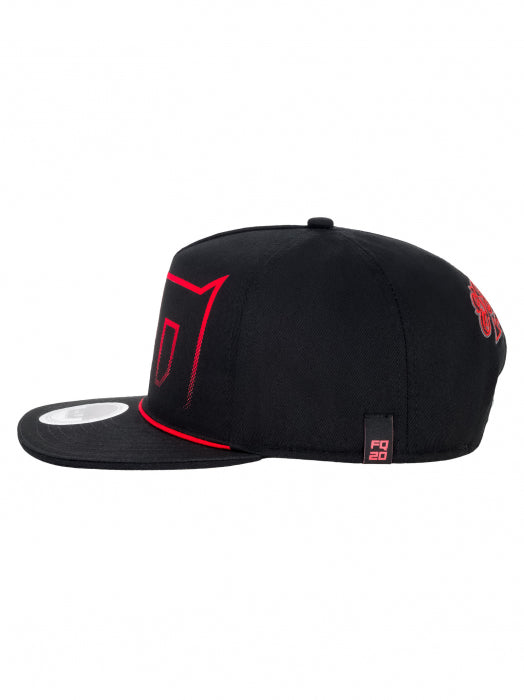Casquette Fabio Quartararo Flat Big Flock 20 Noir