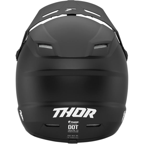 Casque Enfant Thor Youth Sector Solid Black Helmet