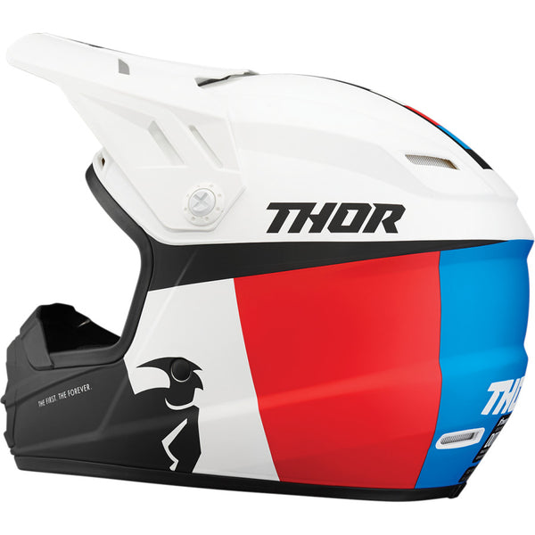 Casque Enfant Thor Youth Sector Racer White Blue Red Helmet