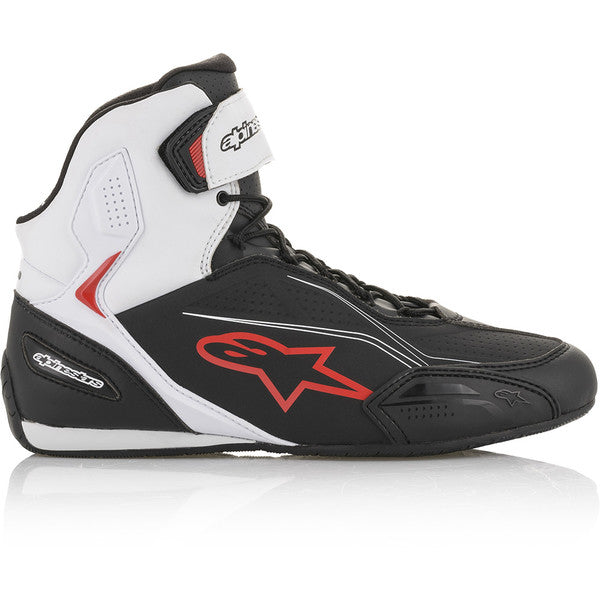 Bottes Alpinestars Faster-3 Shoes noir blanc rouge FST25
